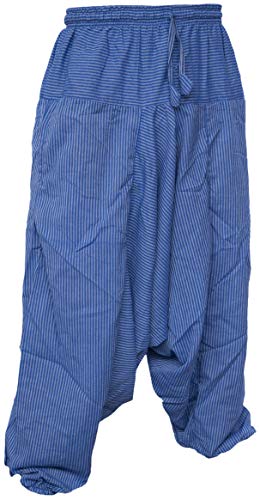 Gheri Light Summer Cotton Pin Striped Harem Trousers2