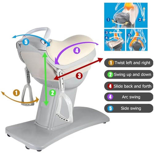 Máquina eléctrica de equitación para fitness y reducción de grasa, equipo de ejercicio para hogar, apta para sala de estar, balcón, dormitorio y oficina miniatura 2