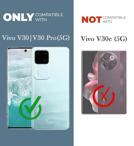 Image of Jkobi Lifetime Anti-Yellow Clear Back Cover Case for Vivo V30 | Vivo V30 Pro 5G (Sleek Hard Crystal | Shockproof and Camera Protection)