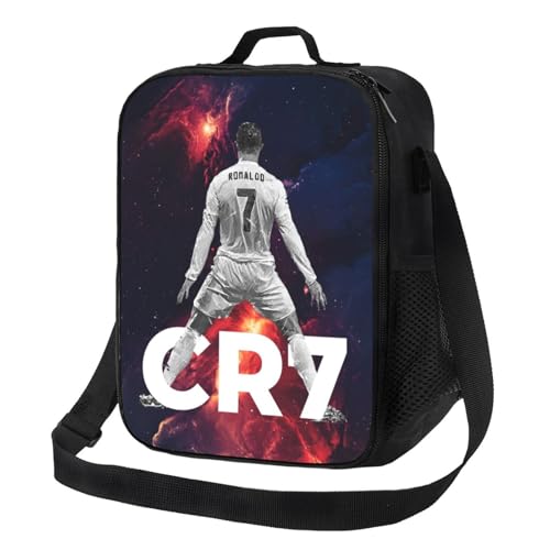 Soccer Insulated Lunch Bag For Women Men Insulated Lunch Box For Reusable Lunch Tote Portable Bag For Work Picnic Or Travel