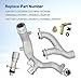 Panwarmoll Aluminum Coolant Outlet Pipes Kit Compatible with Jaguar/Land Rover Range Rover Sport LR4 3.0L V6 / 5.0L V8 Replace # LR092992 LR028136 LR049990