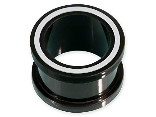 Fly Style 1 Stück Silikon Tunnel Plug Ohr - Flexibel und Bequem Flesh Tunnel - Ohrtunnel Piercing Schmuck, Grösse:12 mm, Farbwahl:weiss