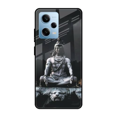 Image of SmashItUp God | Mahakal Designer Printed TPU Metal Case Mobile Back Cover for Redmi Note 12 Pro 5G
