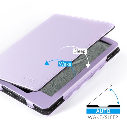 Image of CoBak Case with Stand for Kindle Paperwhite 12th Gen 2024 Released (7 inch) & Kindle Colorsoft Signature Edition - Durable PU Leather Cover with Auto Sleep Wake, Card Slot, Hand Strap Feature