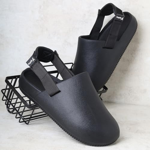 Image of YOHO Glide Clog Sandals for Men | Mule Shape Clogs with Adjustable Straps | Lightweight & Waterproof Cushioned Footwear for Everyday Use