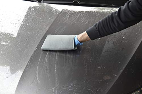 Lackreinigungs-Set - Liquid Elements Clay Mitt Knethandschuh + Koch Chemie Clay Spray 500ml + ADVANTUSE Mikrofasertuch 1 STK.