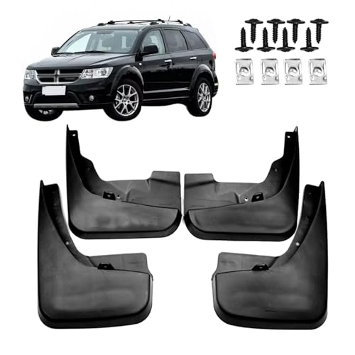 Image of Mud Guards Flaps Splash Fit for 2009-2020 Dodge Journey Accessories - Front and Rear Splash Guards No Drilling Mud Guards Accessories