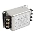 Single-Phase Two-Stage Power Supply Filter for Industrial Equipment — Conducted Noise Suppressor, Compact Chassis Mount, Alloy Housing, 250V, 3A/6A/10A/20A(10A)