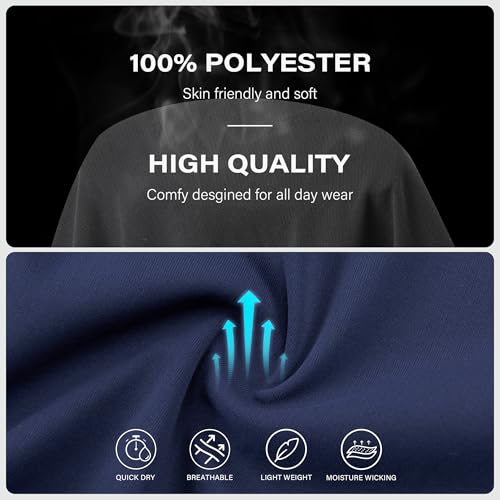 HQUEC Men's Athletic Shorts with Zipper Pockets Lightweight Quick Dry Basketball Workout Shorts for Running Casual3