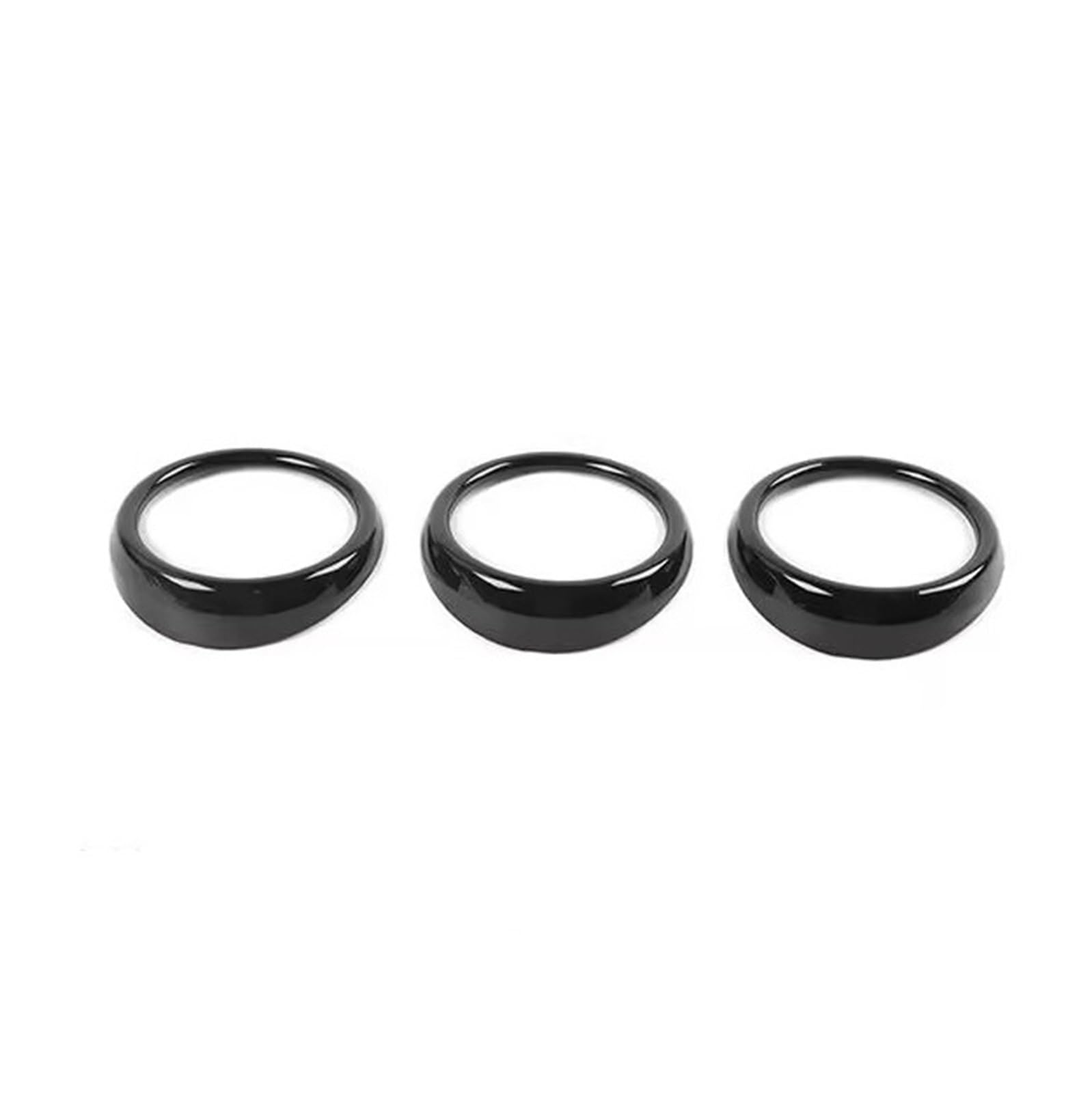 for Mustang 2015-2023 Dashboard Air Condition Vent Outlet Decoration Cover Stickers Car Interior Mouldings(Black)