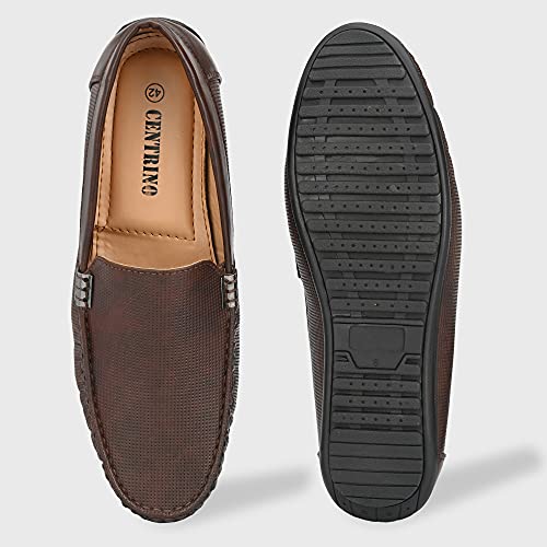 Image of Centrino Casual Loafers for Man | Shoes for Men Stylish | Lightweight Slip-On with Cushioned Insole | Comfortable Moccasin Shoes | Hand-Stitched Mens Loafer Shoes for Travel Office & Weekend Outings (9911)