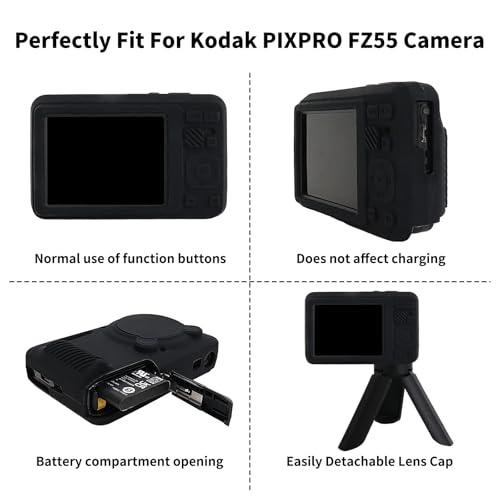 Funda de silicona Rieibi para Kodak PIXPRO FZ55 miniatura 2