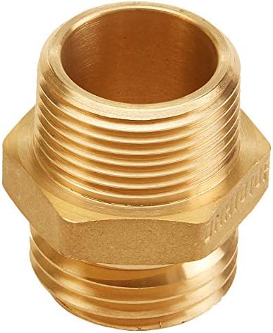 Brass Fire Hose Adapter Male x Male - 1" NH to 1" NPT