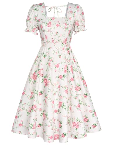 Belle Poque Vintage Dress for Women 1950s Cottagecore Cocktail Dresses...