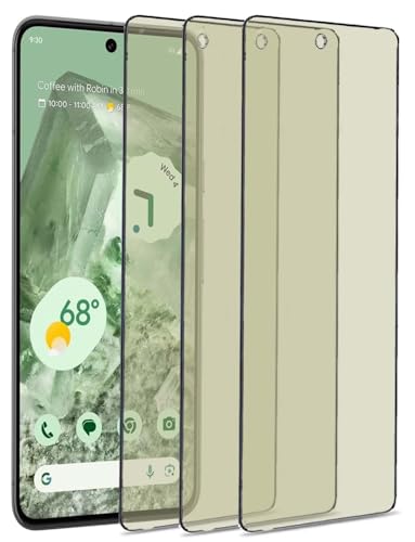 3 Pack Anti Blue Light Tempered Glass Screen Protector Compatible with Google Pixel 8.Eye Protection Film,No Bubbles, HD,9H, Full Coverage Blue Light Blocking Screen Protective Film for Pixel 8 6.2”
