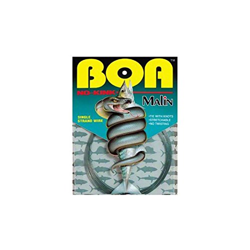 Malin Boa 30-Foot No-Kink Leader Wire, 20-Pound, .008-Diameter
