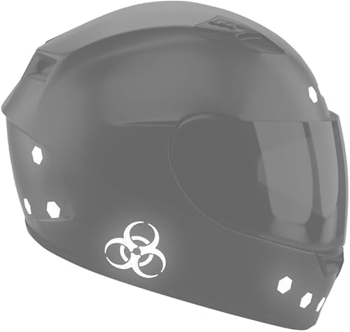 Kit de calcomanías reflectantes para casco de motocicleta, tecnología de calcomanías reflectantes 3M, calcomanías que aumentan la visibilidad, se ve