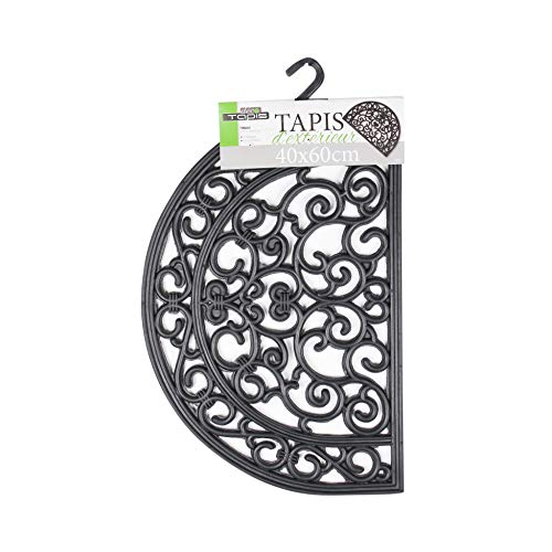 TAPIS D'ENTREE DEMI-LUNE 40 x 60 CM CAOUTCHOUC ODELIN