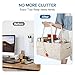 Maliton Baby Diaper Caddy Organizer for Changing Table, Nursery Storage Bin Basket with Handle, Felt Diaper Organizer Suitable for Indoor Outdoor (Khaki)