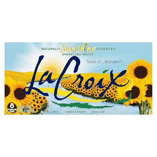Image of La Croix Sparkling Water, Sunshine, 8 Pack - Zero Sugar, Zero Calories, Zero Sodium - Taste of Wonder