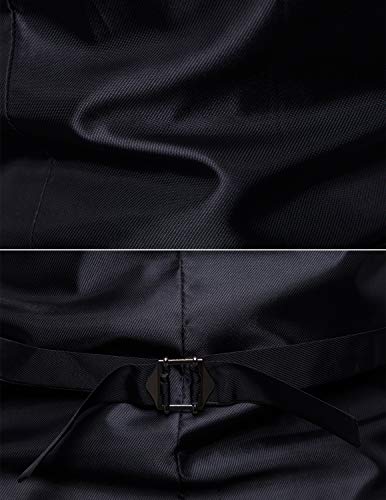 YCUEUST Uomo Tweed Single-Breasted Classici Senza