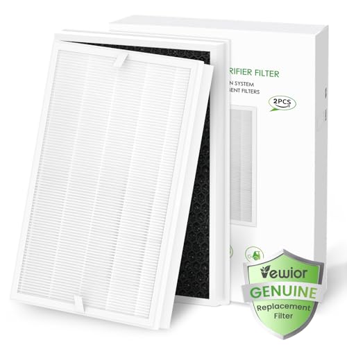 Image of VEWIOR Air Purifier Filter Replacement for ClearAir-A7-4 Stage Filtration, H13 True HEPA Filter, Activated Carbon Filter（More Particles+Sponge） for Pet Dander, Pollen, Oddors(2PCS)
