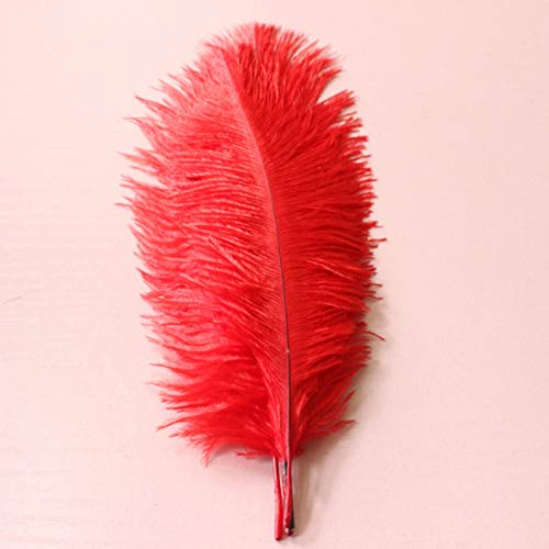 100 PCS/a lot of Beautiful red Ostrich Feathers 20-25 cm / 8-10 inches Wedding Celebration Decoration