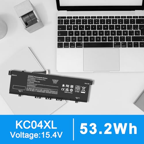 Image of Fancy Buying KC04XL TPN-W133 TPN-W136 Laptop Battery for HP Envy X360 13-AG 13z-AG 13m-AG 13-AR 13-AH 13-AQ 13M-AQ 13T-AQ L08496-855 L08544-1C1 L08544-2B1 HSTNN-DB8P HSTNN-IB8K L08496-855 KC04053XL