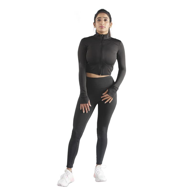 Women’s Crop Jacket With Thumb Hole