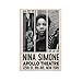 Produktbild JOPJDKSN Nina Simone I Got My Life Concert 1961, modisches Poster, dekoratives Gemälde, Leinwand, Wandkunst, Wohnzimmer, Poster, Schlafzimmer, Gemälde, Wohnzimmer, Klassenzimmer, Fitnessraum, 40 x 60