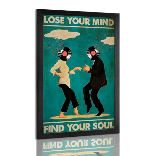 Lose Your Mind Find Your Soul Framed Canvas Art