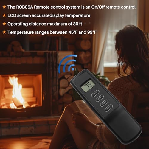 Wofunpart WYC-008 New Upgrade Fireplace Remote Control Thermostat Kit, Millivolt Gas Valve Fireplaces And Stoves thumb #1