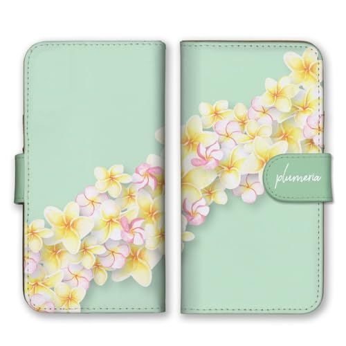 Google Pixel 8a 用 ケース 手帳型 グーグルピクセル8a スマホケース プルメリア 花 おしゃれ イラスト 可愛い カラー04