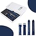 Fullmosa Quick Release Watch Band, Bamboo Leather Watch Strap for Samsung Galaxy Watch 6 40mm 44mm/Galaxy Watch 6 Classic 43mm 47mm/Galaxy Watch 5 40mm 44mm/Pro 45mm,20mm Dark Blue