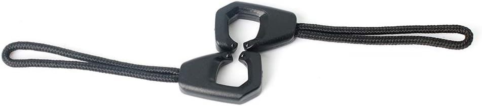 Zipper Pulls Anti Thief Nylon Cord Zipper Pulls Fits,Anti Theft Zipper Fixer (Black 12 PCS)