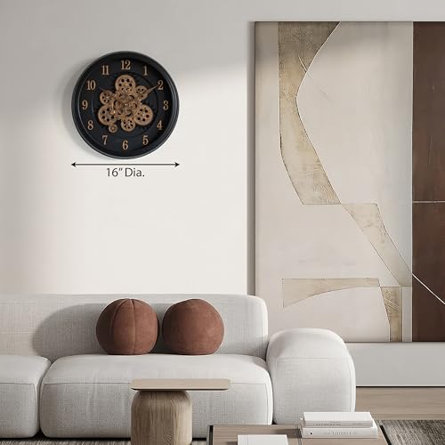 16 " Industrial Exposed Rotating Gear Clock product photo 16 " Industrial Exposed Rotating Gear Clock product image