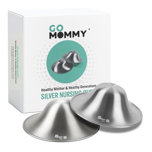 Image of The Original Silver Nursing Cups, Nipple Shields for Nursing Newborn, Nipple Protector for Breastfeeding, Nipple Covers Breastfeeding, No Need Nipple Cream, Newborn Essentials Must Haves