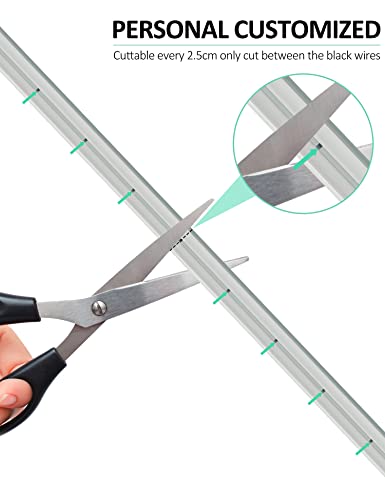 Orahon Orange Neon Led Strip Light 16.4Ft/5M 12V Dc 600 Smd2835 Waterproof Flexible Led Neon Rope Light For Indoor Outdoor Home Decoration With Power Adapter #TOP4