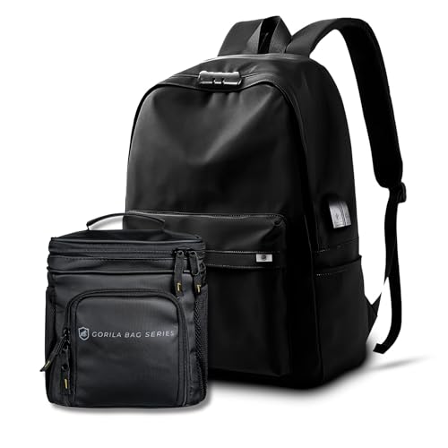 Gshield Kit Mochila Flex Antifurto 15,6' + Bolsa Lancheira Térmica com Alça Armor