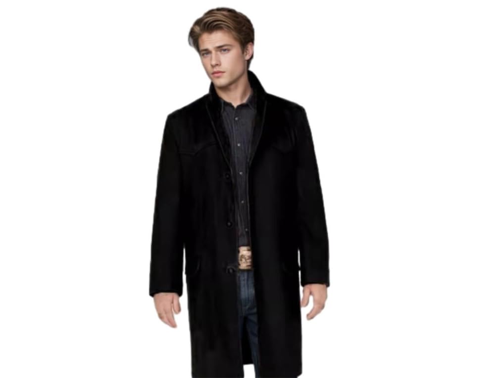NITRY Men Jacket Men Temperament Fashion Business Work Jacket Men Casual Lapels Solid Color Transition Jacket Men Classic All-Match Long Sleeve Jacket