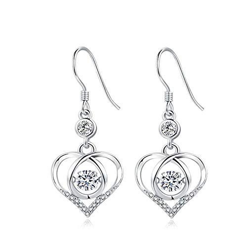 Pendientes de plata 925 unisex redondos White Cubic Zirconia blanca