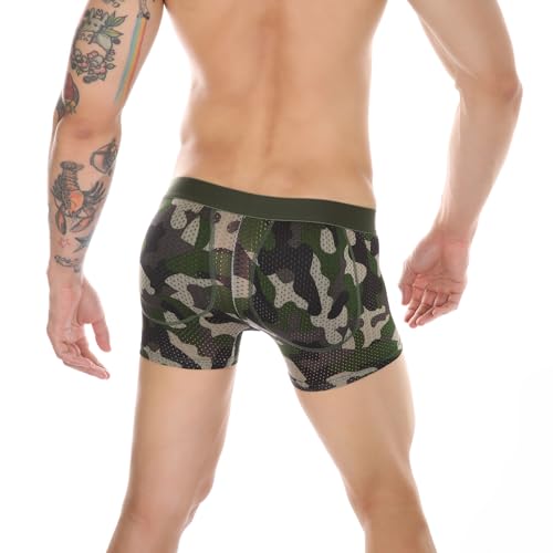 Men's Padded Underwear, Butt Enhancement, Boxer Shorts, Breathable Mesh, Butt Boosters, Padded Buttocks - Shapewear4