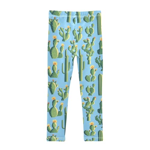 KLL Cactus Many Illusion Hawaiian Toddler Girls' Athletic Leggings Casual High Waisted Athleisure Pants Running2