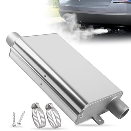 SPORWAY Tubo de escape de 24 mm. Silenciador: silenciador de escape para calefacción diésel, silenciador de calefacción de estacionamiento de aleación de aluminio, accesorios de calefacción de