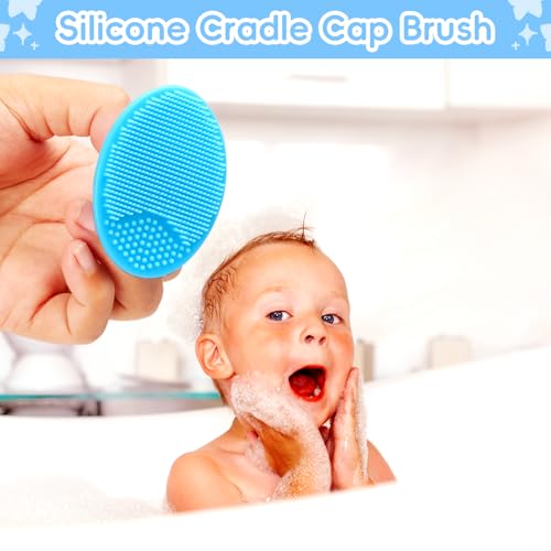 Baby Grooming Kit - 12 in 1 Nursery Essentials Baby Registry Shower Gift for Newborns, Infants, Toddlers, Boys, Girls Kids-Safety Baby Comb, Brush, Finger Toothbrush, Nail Clippers, Scissors(Blue) - Image 5