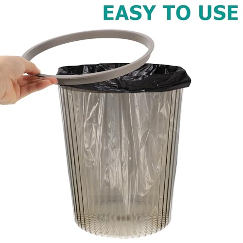 Caneca de basura gris de gran capacidad para dormitorio y baño miniatura 4
