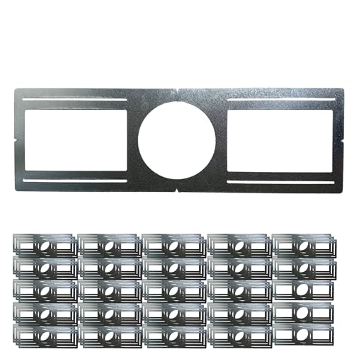 72 Pack Bulk New Construction Mounting Plate Round Hole 6