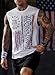 Mainfini Men's American Flag Tank Top Summer Tshirt Patriotic Graphic Tanks Independence Funny Fashion Novelty Print Fourth Muscle Sleeveless Tee White M