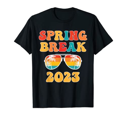 Groovy Spring Break 2023 Vacanze in spiaggia per famiglie Maglietta