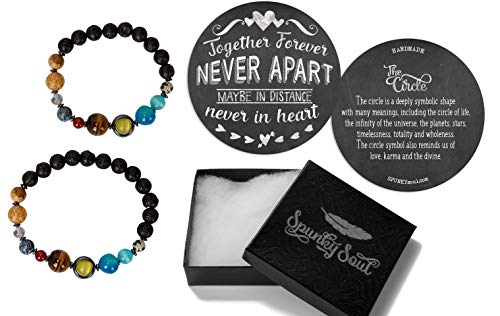 SPUNKYsoul New! His and Hers Couple Circle Distance Universe Bracelets Collection4